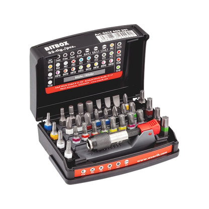 Würth Bitbox Größe 3, 33-teilig PH PZ Torx 6KT