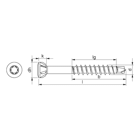 Würth ASSY®PLUS 4 SRCS Holzfassade 3,5-4,5mm Teilgewinde Edelstahl A2