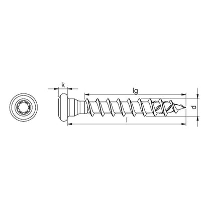 Würth ASSY® 4 JH Balkenschuhschraube 5mm Vollgewinde verzinkt
